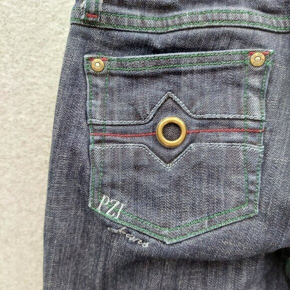 Pzi Jeans Womens Flared Denim Pants With Grommet Detail Size 4 - Picture 8 of 9